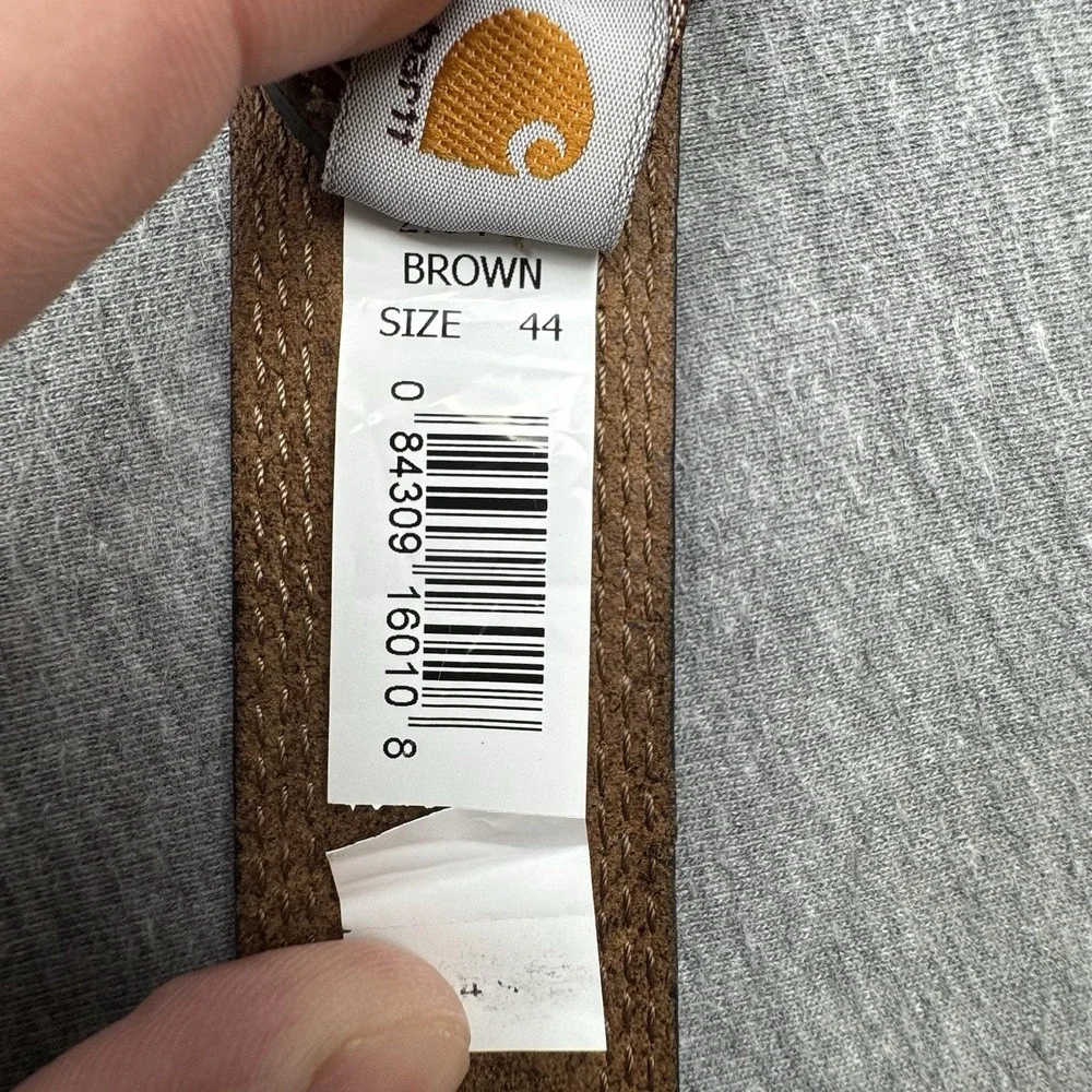 CARHARTT Belt Brown Full Grain Leather 2754-20‎ Men's Roller Belt Sz 44